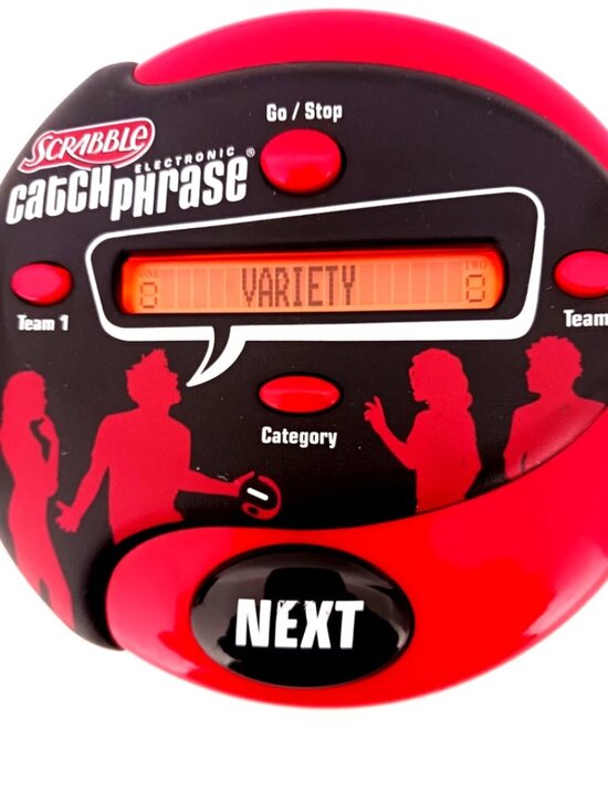 Scrabble Catch Phrase Hasbro Handheld Party Game 2004 Tested + Working - Picture 1 of 5